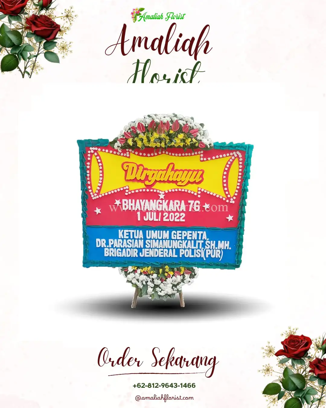 Papan Bunga HUT Ulang Tahun Bakalankrajan